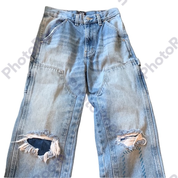 BDG Urban Outfitters Straight Leg Blue Jeans - Picture 3 of 9
